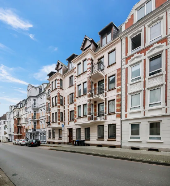 Außenansicht - Wohnung mieten in Flensburg - 4-Zimmer Wohnung im charmanten Altbau