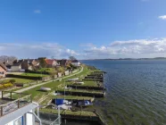 Blick auf den historischen Kahnhafen von Maasholm