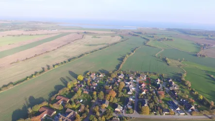 Luftaufnahme - Grundstück kaufen in Dörphof / Schuby - Attraktives Baugrundstück in ruhiger Wohngegend