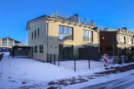 Außenansicht - Haus mieten in Kappeln - Kappeln| DHH mit Schleiblick von der Dachterrasse