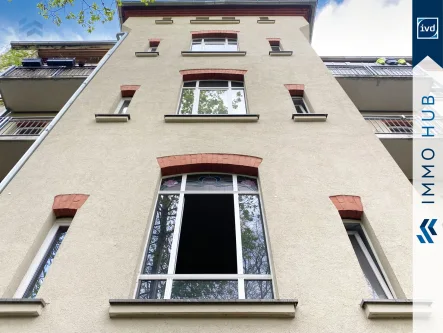Rückansicht - Wohnung kaufen in Leipzig - ++ Gepflegte 2-Raum-Wohnung mit Balkon und Mieterhöhungspotenzial im hippen Reudnitz ++