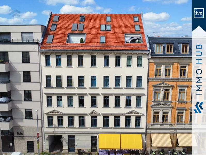 Hausansicht - Wohnung kaufen in Leipzig - ++ Studentenbude oder doch Ihr Einstieg in den Leipziger Immobilienmarkt? ++