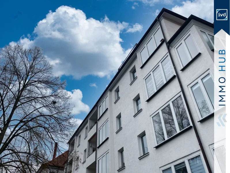 Ansicht (2) - Wohnung kaufen in Leipzig - ++ RESERVIERT Denkmalgeschützte 2-Raum-Wohnung mit Echtholzparkett und Wintergarten ++