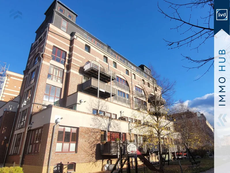 Außenansicht (5) - Wohnung kaufen in Leipzig - ++ Bezugsfreie, Barrierefreie 2RW mit Balkon und EBK am Elsterkanal ++