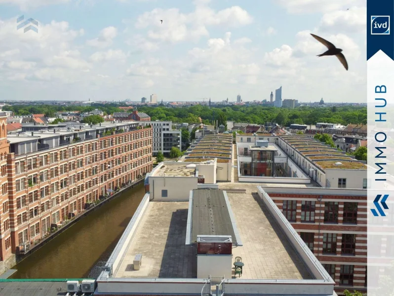 Dachterrasse und Skyline