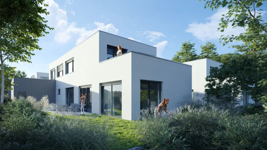 Ansicht2_Hagauerstr (6) - Haus kaufen in Ingolstadt - JUWEL Neubau von 6 Einfamilienhäusern im Südwesten von Ingolstadt - Haus 2  - identisch mit Haus 1 und Haus 3