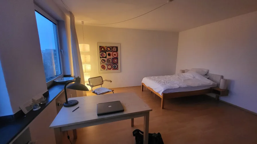 Wohn-/Schlafzimmer - Wohnung mieten in Essen - Kleines Apartment in guter Lage Rüttenscheids