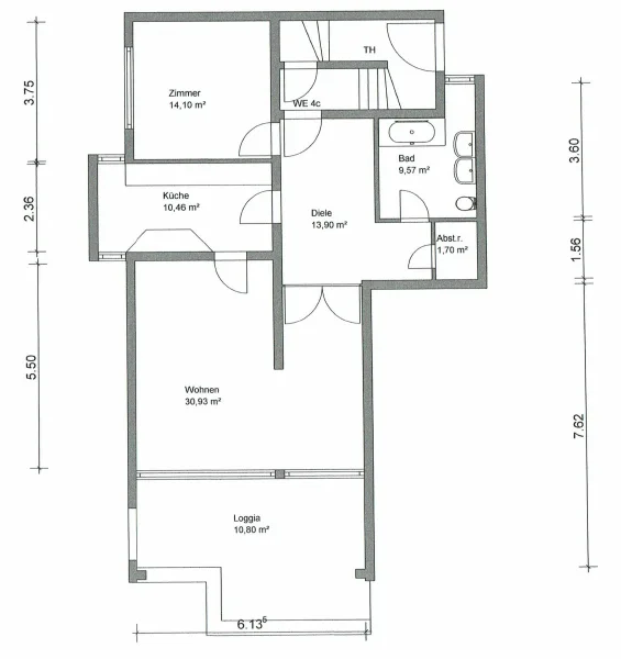 Grundriss Ma 4c - WE 07