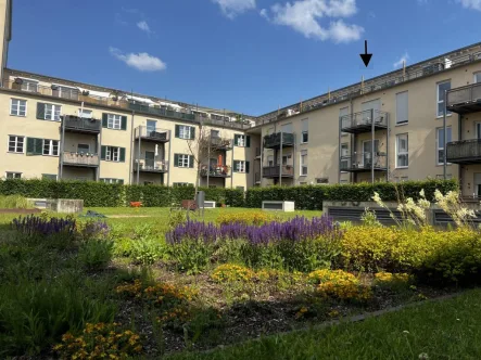 WE 99 - Ansicht Balkon - Wohnung kaufen in Augsburg - Großzügige 3 ZKnB Wohnung mit Balkon - im kernsanierten "Birkenhof"