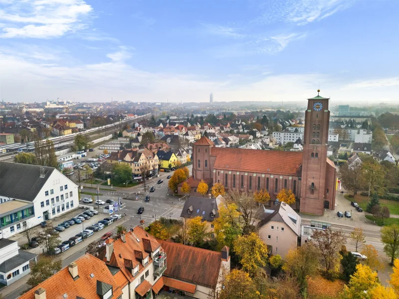 Blick in die Innenstadt - Augsburg Kriegshaber