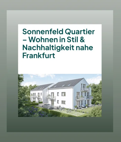 Sonnenfeld Quartier - Wohnung kaufen in Rodgau - NEUBAU KFW 40 - Appartement mit Liebe zum Detail - komplett eingerichtet!