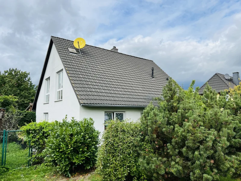 Straßenseite - Haus kaufen in Frohburg - Schönes Einfamilienhaus mit Traumgarten in ruhiger sonniger Lage