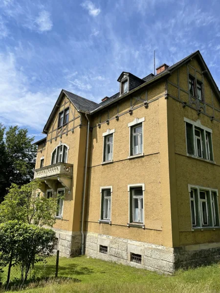 Villa - Haus kaufen in Auerbach/Vogtland - Traumvilla auf großem Grundstück - Wiese, Wald, Teiche - Einzigartiges Anwesen in Deutschland
