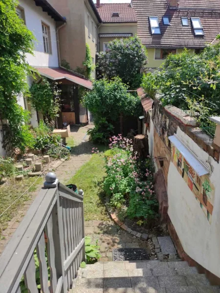 Innenhof - Haus kaufen in Hoyerswerda - Schönes Wohn- & Geschäftshaus in Altstadtlage