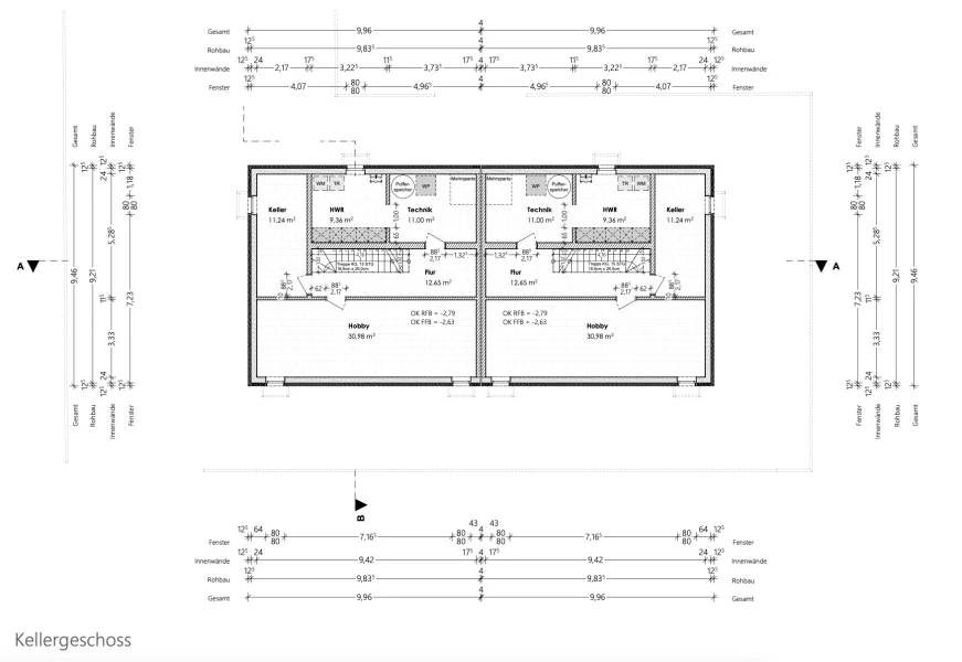 Grundriss Kellergeschoss