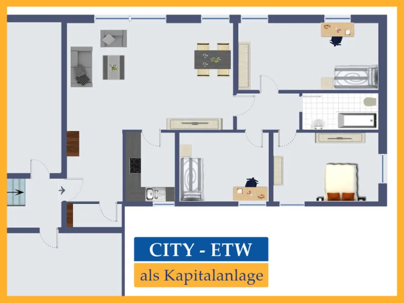Citywohnung  - Zinshaus/Renditeobjekt kaufen in Rhede - KAPITALANLAGE - 4-ZIMMER - TIEFGARAGE