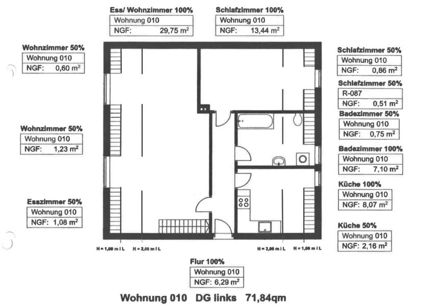 Wohnung DG links