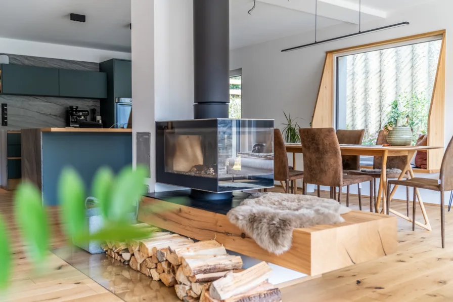 Panoramakamin (EG) - Haus kaufen in Rohrdorf - Stilvolles Traumdomizil:Neuwertiges Einfamilienhaus in idyllischer Lage