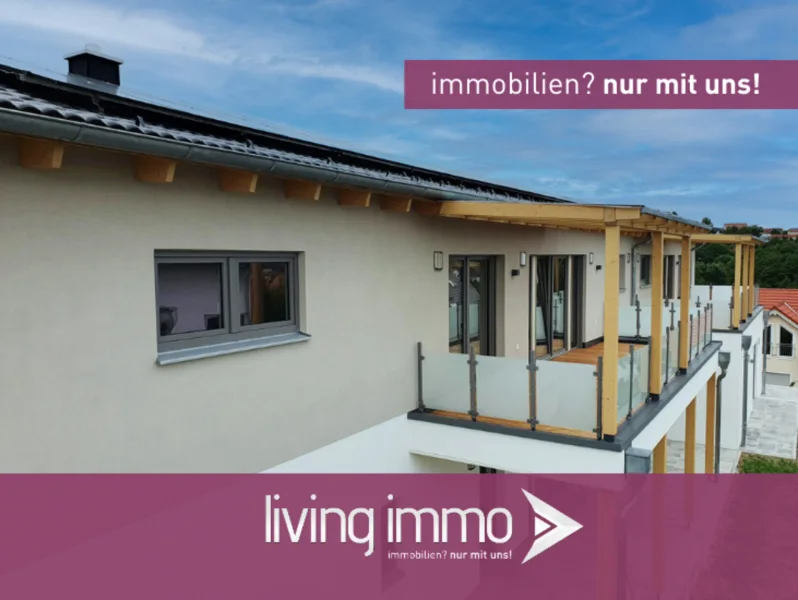 Aussenansicht - Wohnung kaufen in Vilshofen an der Donau - PANO15 - KAPITALANLAGE - Barrierearme, komfortable KfW-40 EE Neubauwohnung in ökologischer Bauweise