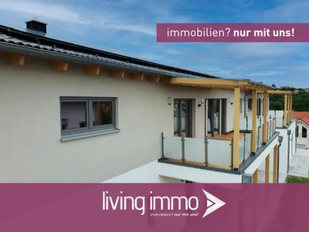 Aussenansicht - Wohnung kaufen in Vilshofen an der Donau - PANO15 - KAPITALANLAGE - Barrierearme, komfortable KfW-40 EE Neubauwohnung in ökologischer Bauweise