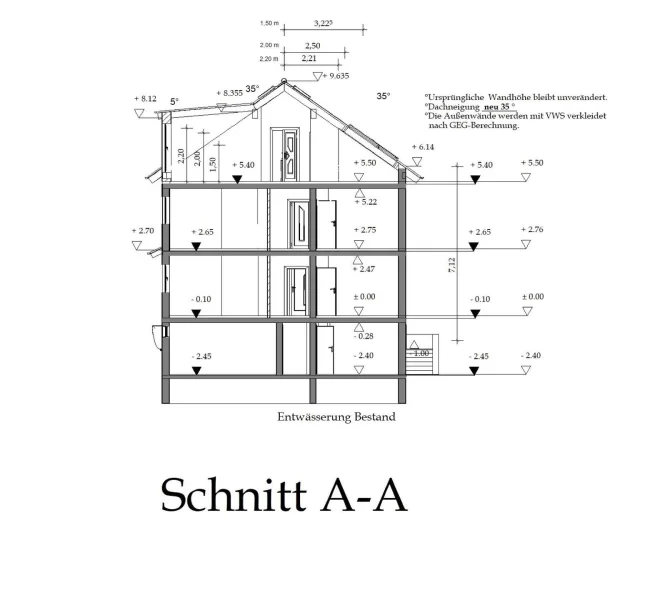 Schnitt Haus