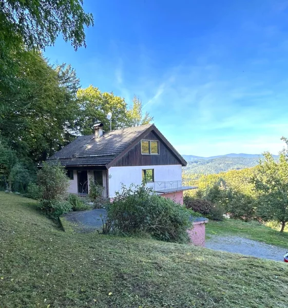 Aussen - Haus kaufen in Fürstenstein - ++Einfamilienhaus mit ELW, wunderschöner Aussicht und eigenem Wald++