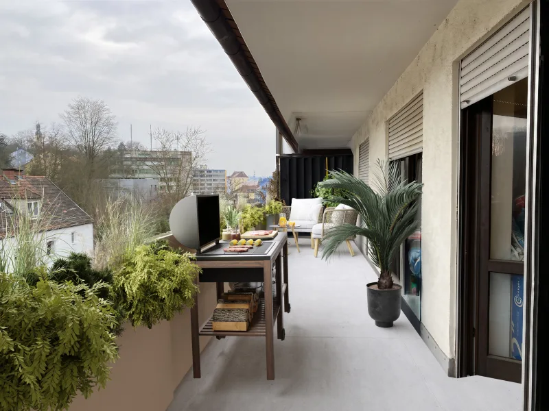 Virtuelles Homestaging Terrasse