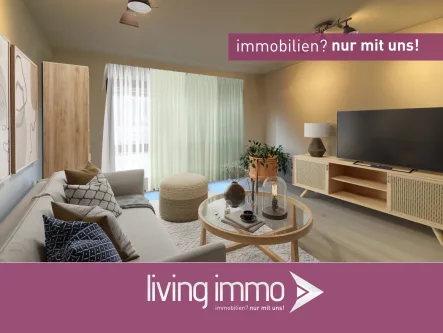 Wohnen - virtuelle Möblierung - Wohnung kaufen in Passau - Gut geschnittene 2-Zimmerwohnung im Herzen von Passau