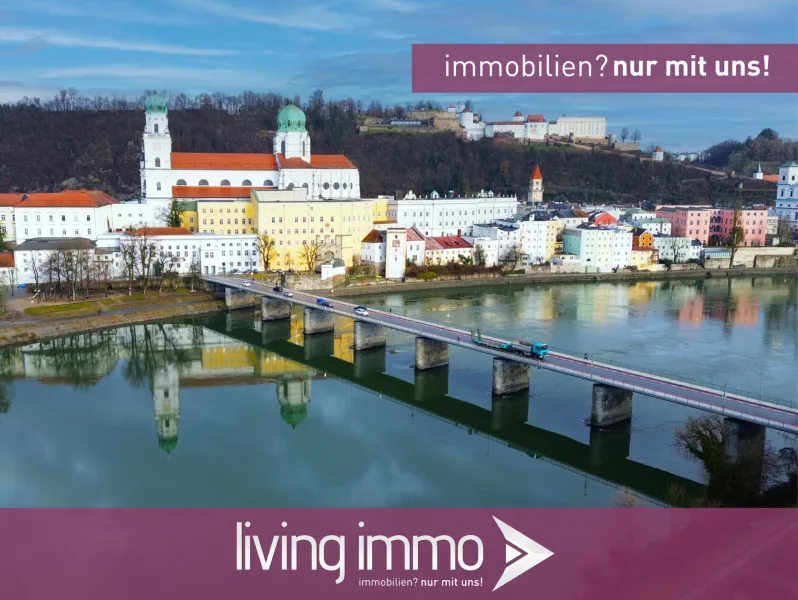 Luftbild - Umgebung - Haus kaufen in Passau - Seltene Gelegenheit! Mehrfamilienhaus mit 5 Wohneinheiten in der Passauer Innstadt!