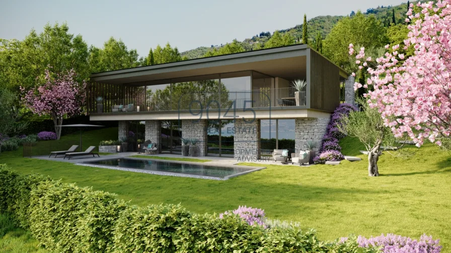 Exclusive moderne Neubauvilla mit Pool inmitten der Landschaft von Torri del Benaco - Gardasee