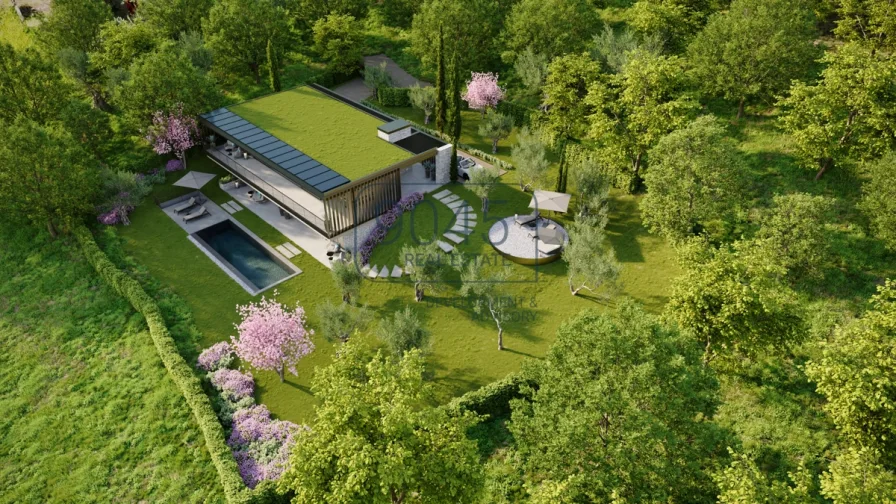 Exclusive moderne Neubauvilla mit Pool inmitten der Landschaft von Torri del Benaco - Gardasee