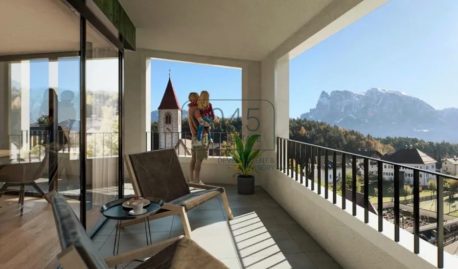 Exklusives Wohnen mit Schlernblick in Lengstein am Ritten - Südtirol - Wohnung kaufen in Ritten - Exklusives Wohnen mit Schlernblick in Lengstein am Ritten - Südtirol