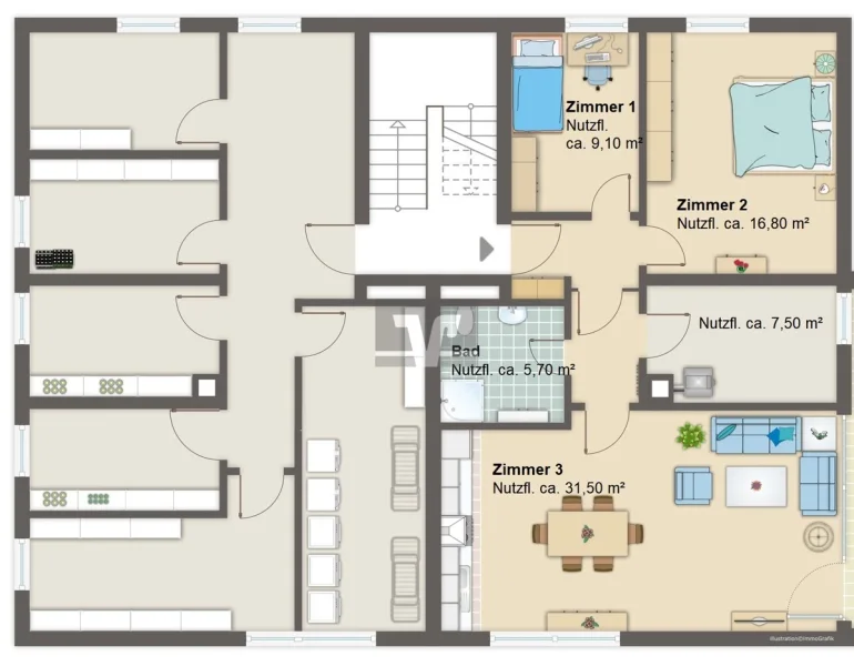 Grundriss KG-Potential Ausbau evtl. möglich