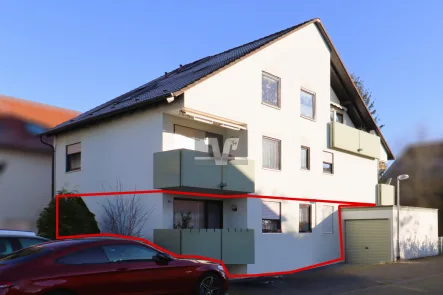 Vorderseite - Wohnung kaufen in Mannheim-Seckenheim - TOP Kapitalanlage:2-ZKB ETW mit Balkon in MA-Seckenheim!