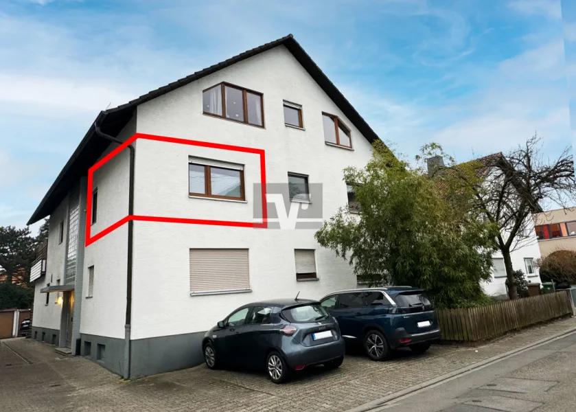 Fassade - Wohnung mieten in Eppelheim - Ideal für Studenten: Teilmöblierte 1-ZKB im Herzen von Eppelheim!