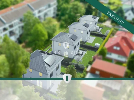 Außenvisualisierung - Haus kaufen in Berlin - Modernes Neubau-Einfamilienhaus im ruhigen Berliner Norden