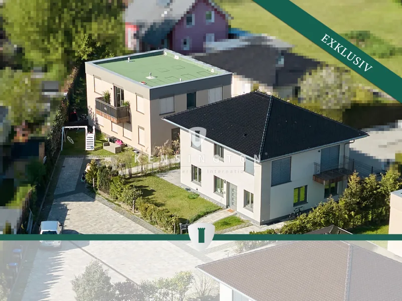 Drohnenaufnahme - Sonstige Immobilie kaufen in Berlin-Französisch Buchholz - Einmalige Kapitalanlage: 2 Neubau-Wohnhäusern in Berlin-Französisch Buchholz