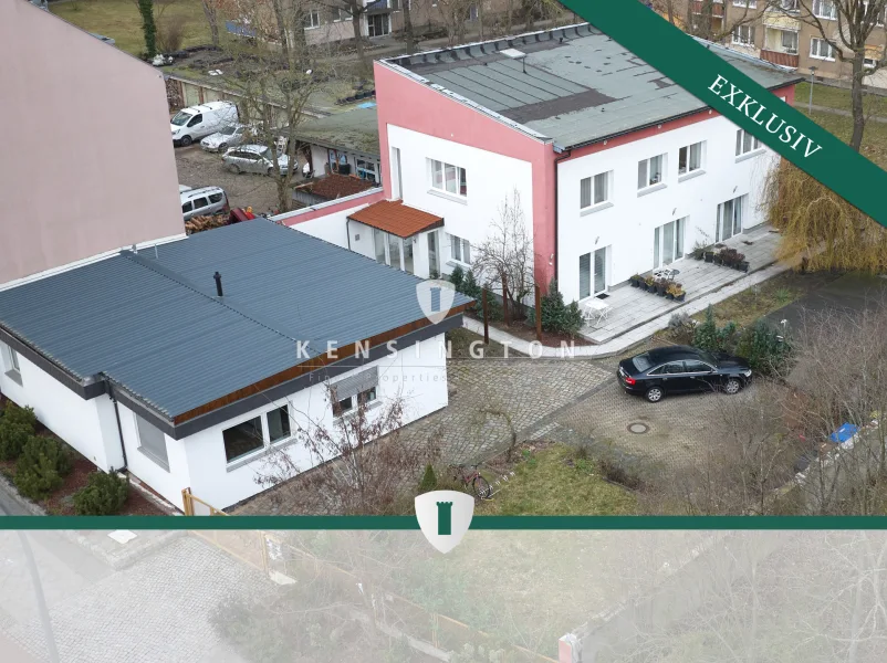 Drohnenaufnahme - Zinshaus/Renditeobjekt kaufen in Berlin / Tegel - Perfekte Kapitalanlage: Mehrfamilienhaus in Berlin-Tegel