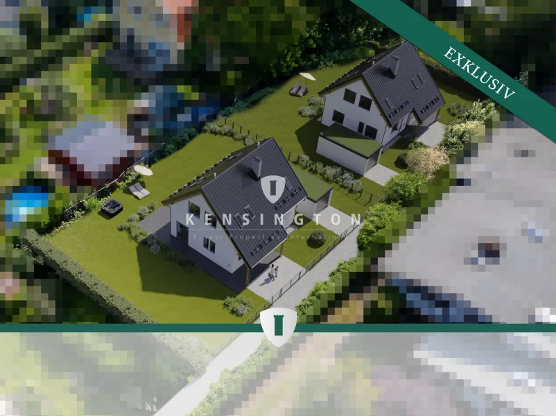 Visualisierung - Grundstück kaufen in Berlin / Karow - Großes Grundstück in Karow für zwei Einfamilienhäuser