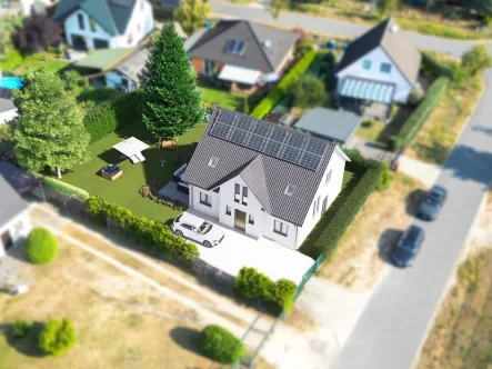 Visualisierung Neubau - Grundstück kaufen in Fredersdorf-Vogelsdorf / Vogelsdorf - Dein Platz an der Sonne: Perfekte Größe für ein Einfamilienhaus