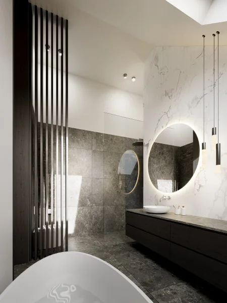 NEUBAU Wäschereiquartier.  BADEZIMMER