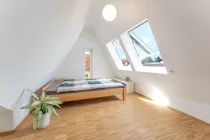 Schlafzimmer im Maisonettegeschoss