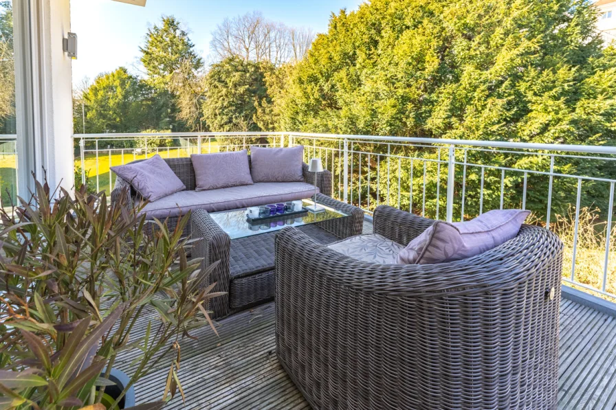 Sitzecke auf der Dachterrasse