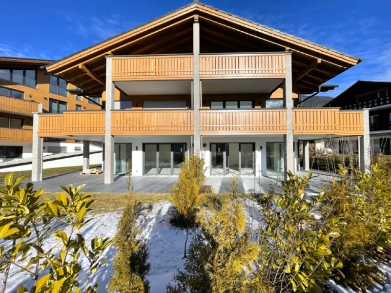 Südansicht - Wohnung kaufen in Garmisch-Partenkirchen - Großzügige Wohnung im Obergeschoss - Erstbezug mit Panoramablick