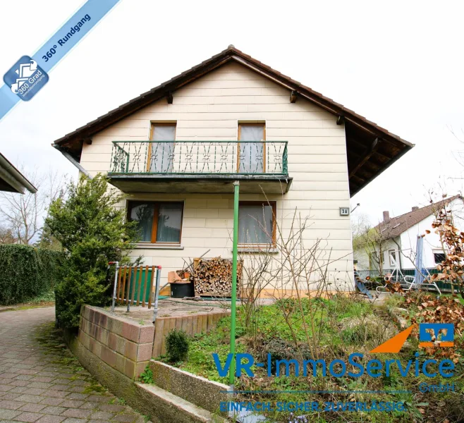  - Haus kaufen in Ansbach - Einmaliges Preis-Leistungsverhältnis für ein Einfamilienhaus mit 2-Zimmer-Wohnung im Nebengebäude