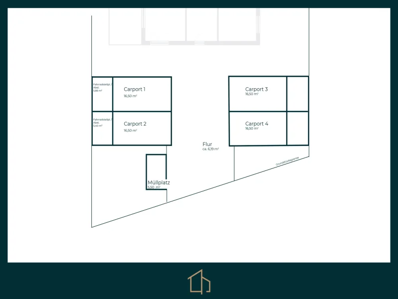 Grundriss Carports