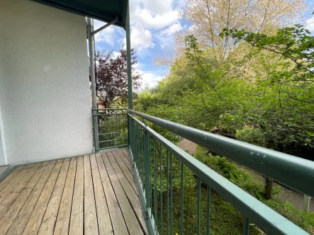 Balkon mit Blick ins Grüne - Wohnung mieten in Görlitz - Wohnen am Fluss mit Balkon
