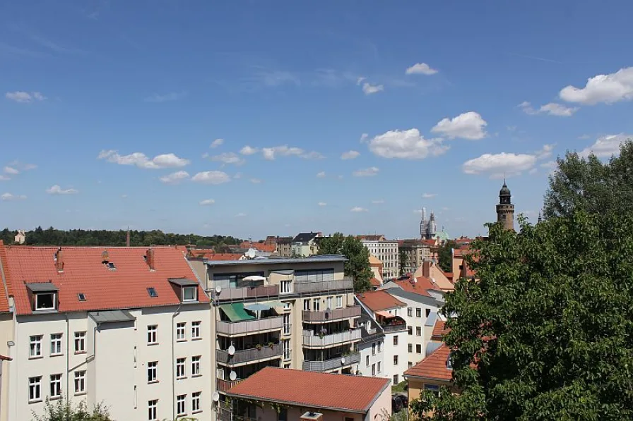 Ausblick vom Balkon bis zur Peterskirche - 3.OG