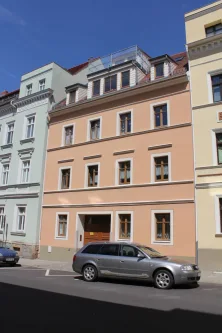 Ansicht Wohnhaus Mittelstraße 8 in Görlitz - Zinshaus/Renditeobjekt kaufen in Görlitz - Mehrfamilienhaus mit 5 Wohneinheiten, voll vermietet, sehr gute Innenstadt-Lage