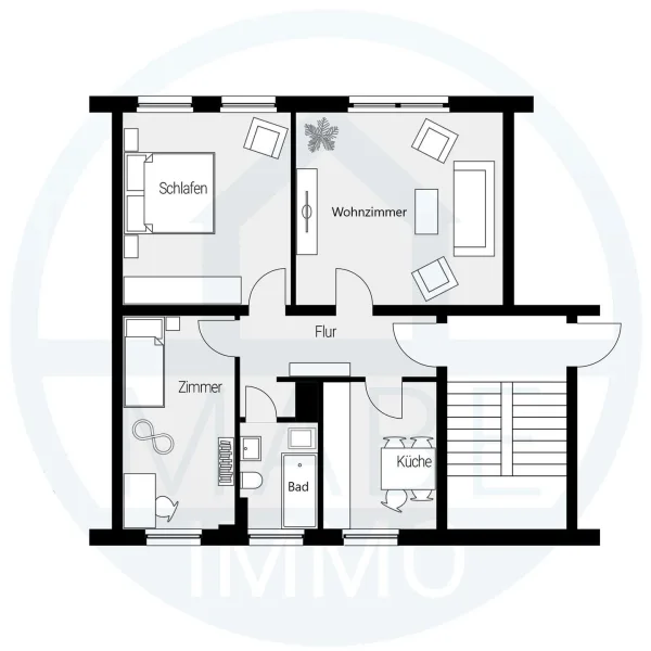 Grundriss 3 RWE Beispiel